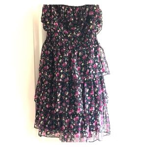 Ruffle Strapless Dress